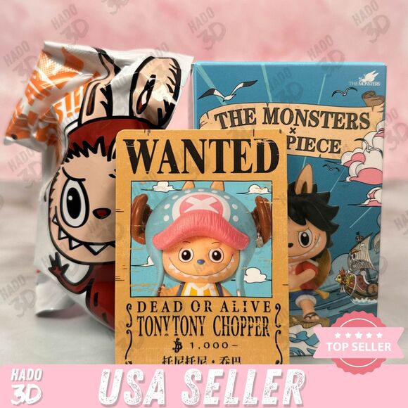Labubu Chopper POP MART - The Monsters x One Piece Figure Toy Doll - Picture 1 of 7